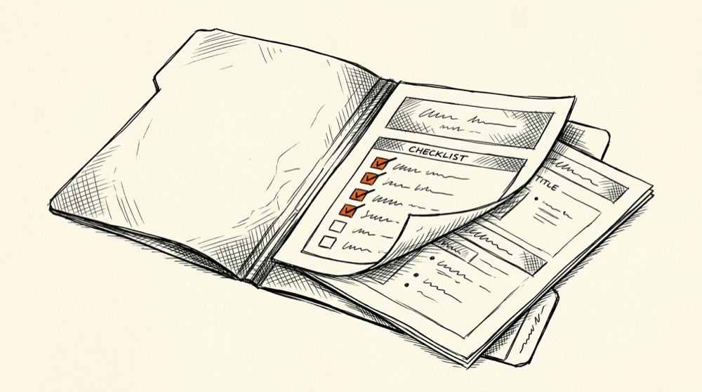 Editorial sketch illustrating project templates