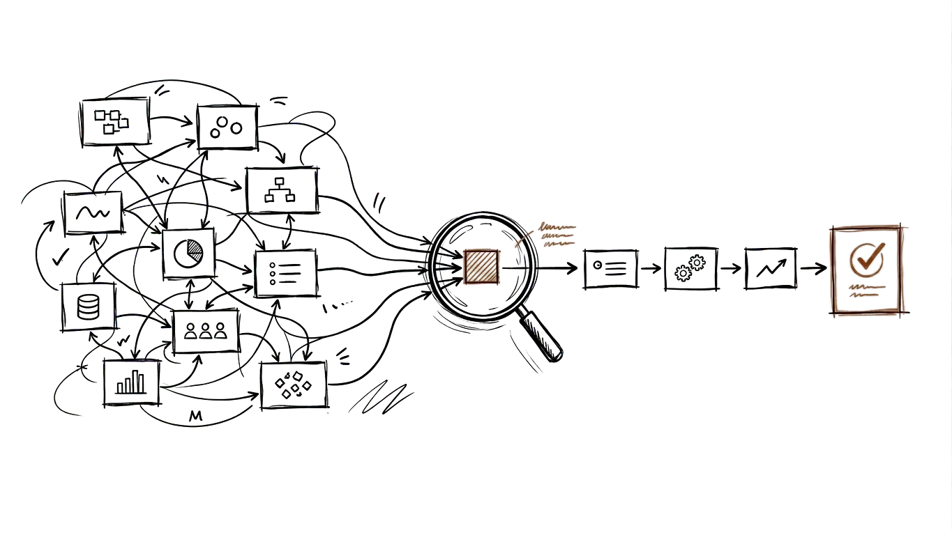 Sketch representing versioned operating systems