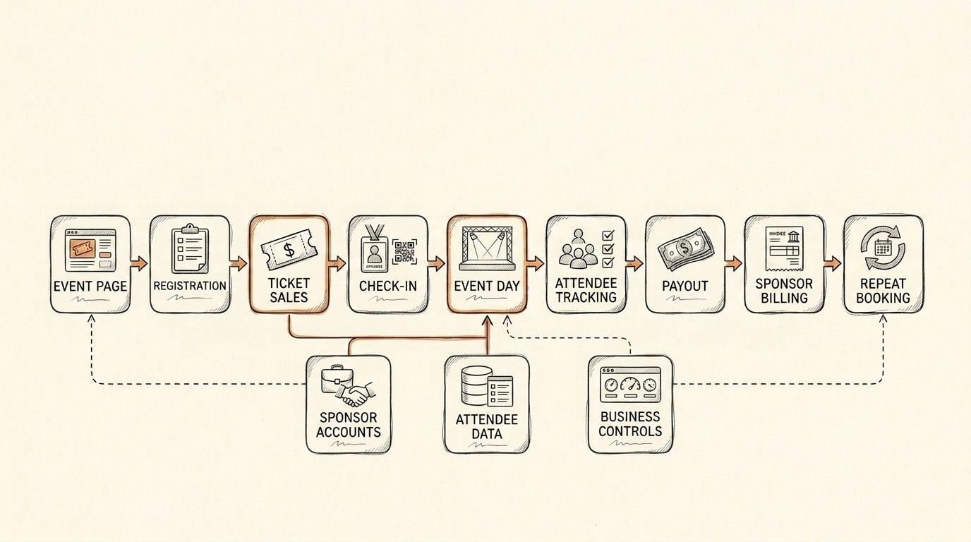 EventSpark operating flow diagram
