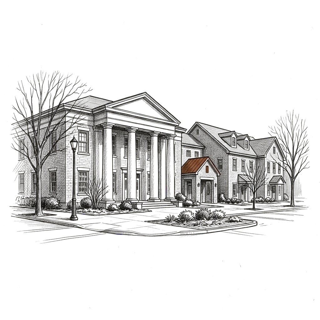 Sketch representing a county government